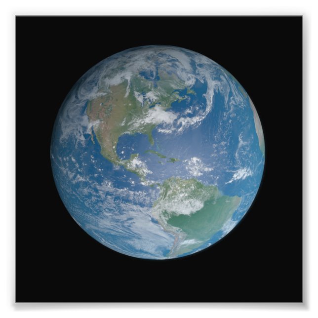 Foto Earth globe with photo taken from space (Frente)