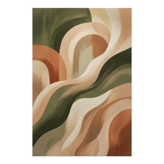 Foto Earth Terracotta Abstract Wall Art Photo Print