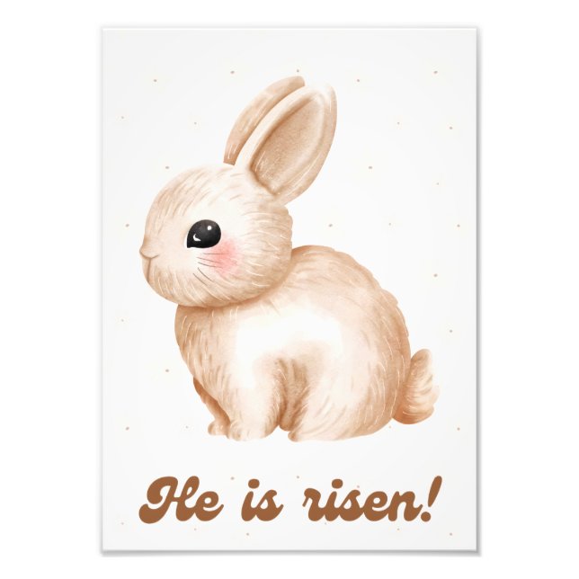 Foto Easter Bunny Poster – Kids Room Wall Art (Frente)