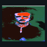 Foto Edgar Allan Poe Pop Art Retrato<br><div class="desc">Edgar Allan Poe era um escritor americano. Ele é mais conhecido por seus contos, particularmente seus contos de mistério e macabro.</div>