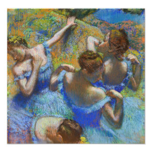 Foto Edgar Degas - Dançarinas Azuis