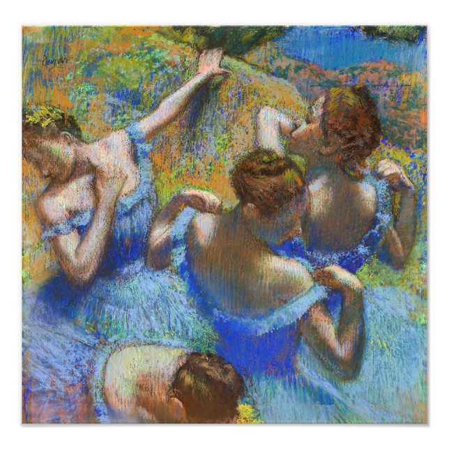 Foto Edgar Degas - Dançarinas Azuis (Frente)