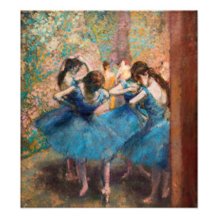 Foto Edgar Degas - Dançarinas em azul