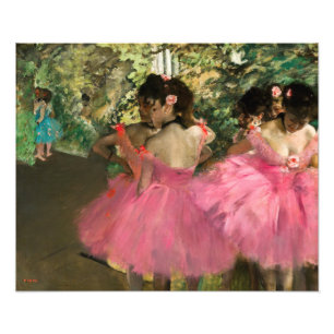 Foto Edgar Degas - Dançarinos a rosa
