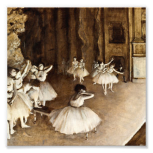 Foto Edgar Degas - Ensaio De Balés Ao Palco