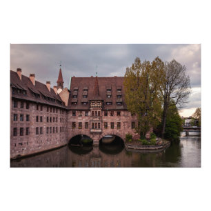 Foto Edifício histórico ao pôr do sol em Nuremberg, Ale
