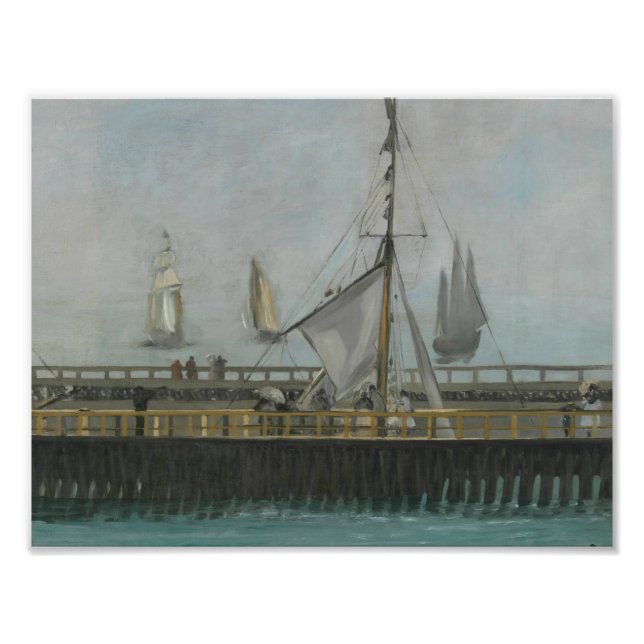 Foto Edouard Manet - A cidade de Boulogne-sur-Mer (Frente)