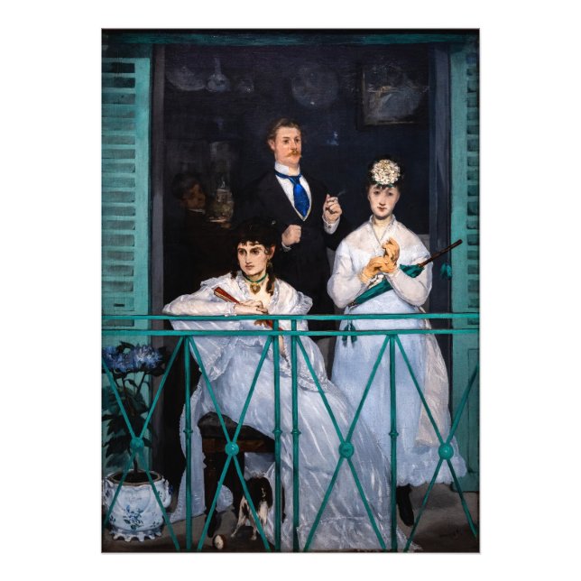 Foto Edouard Manet - A Varanda / Le Balcon (Frente)