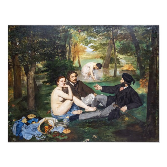 Foto Edouard Manet - Almoço na Relva (Frente)