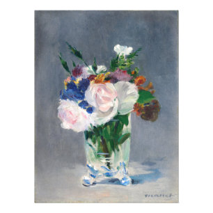Foto Edouard Manet - Flores em um vaso de cristal