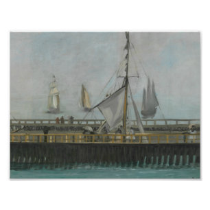 Foto Edouard Manet - o molhe do Boulogne-sur-Mer