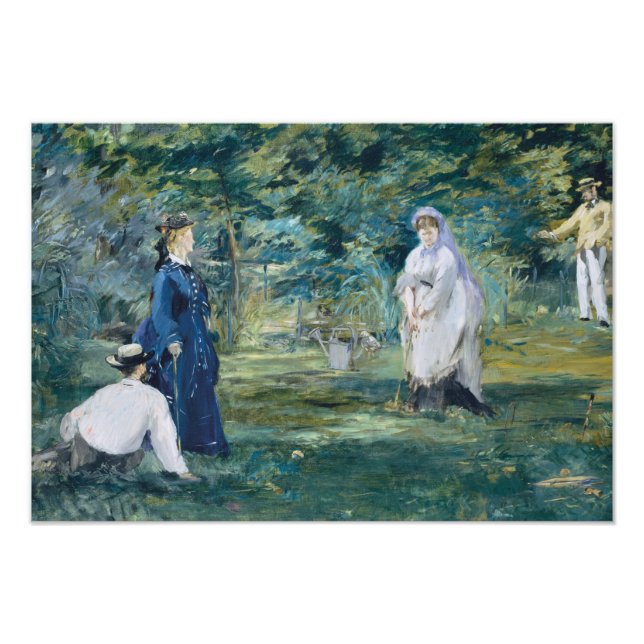 Foto Edouard Manet - Um Jogo de Croquet (Frente)