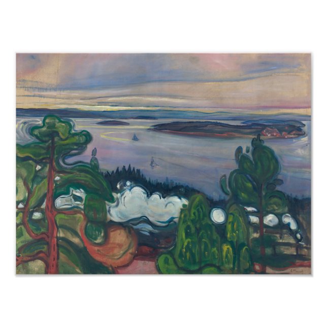 Foto Edvard Munch - Comboio Fumado (Frente)