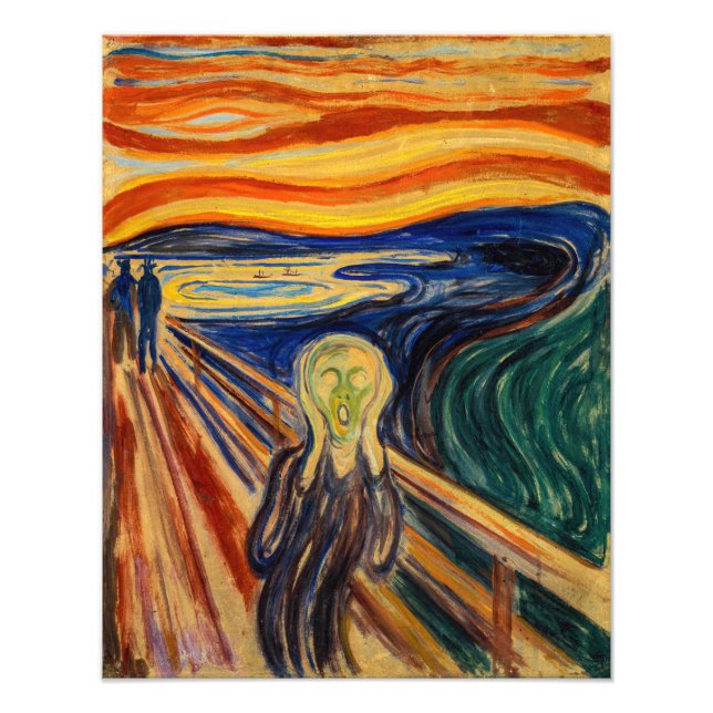 Foto Edvard Munch - O Gritar 1910 (Frente)