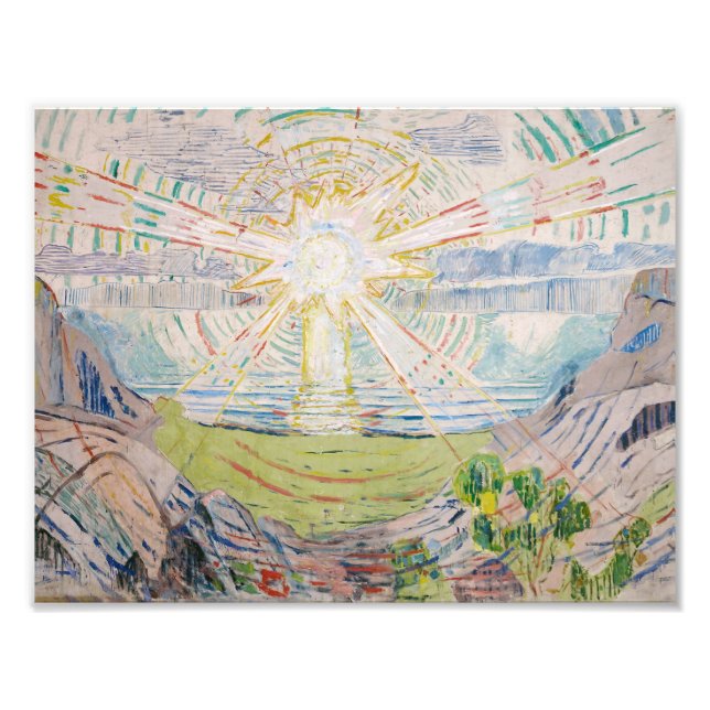 Foto Edvard Munch - O Sol (Frente)