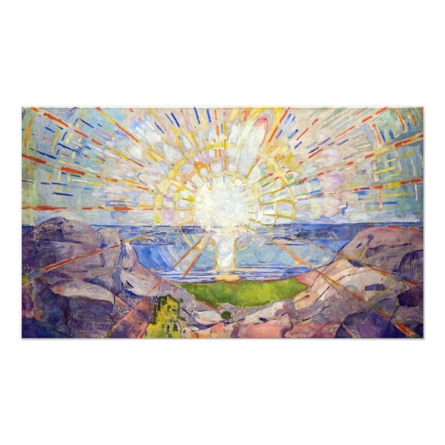Foto Edvard Munch - O Sol 1911 (Frente)