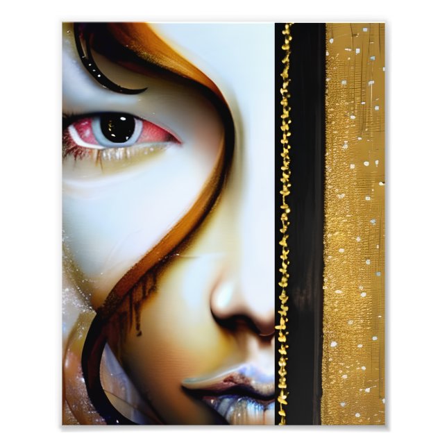 Foto Eethal Fantasy Art | Dourado e preto (Frente)