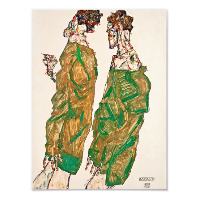 Foto Egon Schiele - Devoção (Frente)