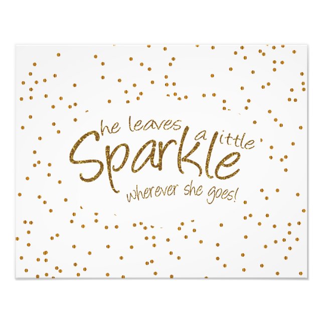 Foto Ela deixa um pouco de brilho onde quer que vá (Frente)