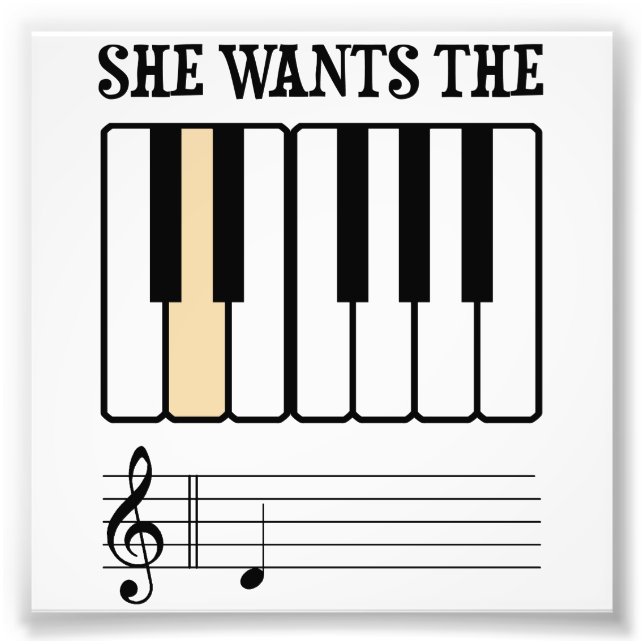 Foto Ela Quer A Música D Piano (Frente)