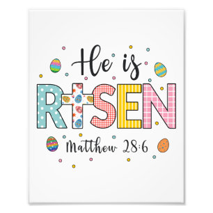 Foto Ele é Risen Jesus Felz pascoa Cristão