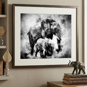 Foto Elefante Africano a Preto e Branco