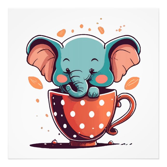 Foto Elegância de Elefante (Frente)