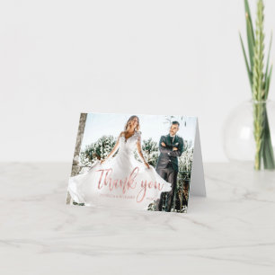 Foto Elegante Caligrafia Agradecimento Casamento