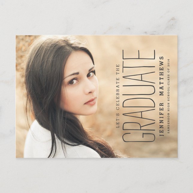 Foto Elegante | Convite para Festas de formatura 2 (Frente)