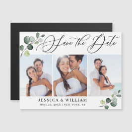 FOTO Elegante de Casamento Salve o Cartão Magnétic