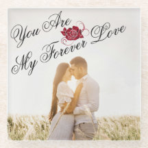 Foto Elegante Única da Rosa vermelha "My Forever L