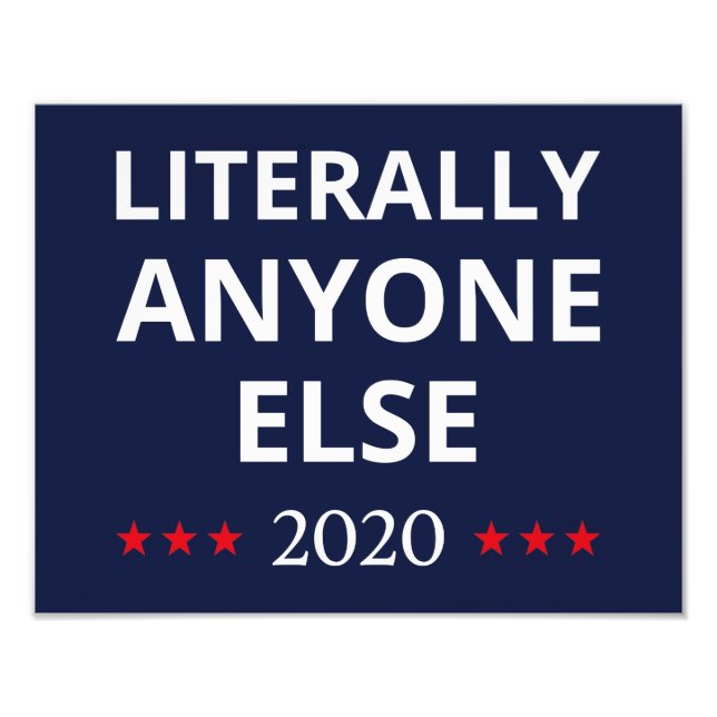 Foto Eleições 2020, Anti-Trump - Anyone Else II (Frente)