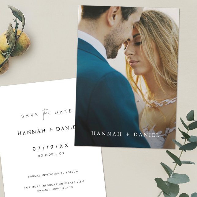 Foto elementar simples Salva o Convite de casament (Criador carregado)