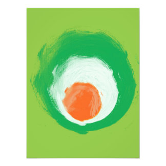 Foto Elementos Laranja Verde Branco