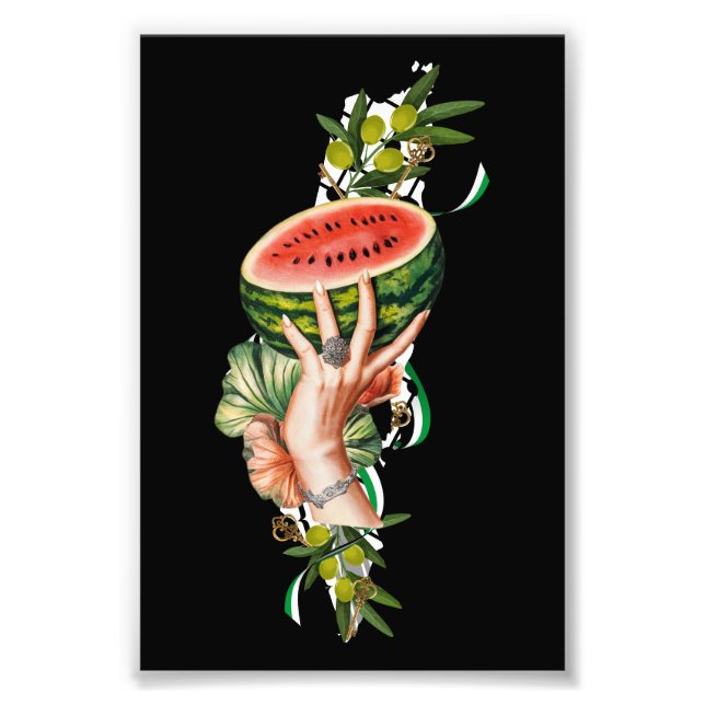 Foto Elementos tradicionais da Palestina no mapa palest (Frente)