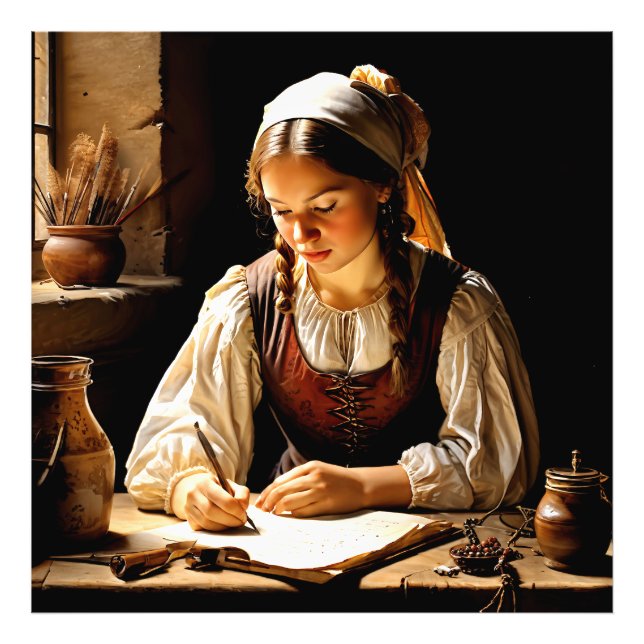 Foto "Elisabeth", "O Jovem Estudioso" (Frente)