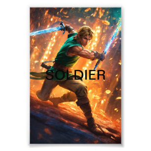 Foto Elite Soldier Art: Alargamento Premium