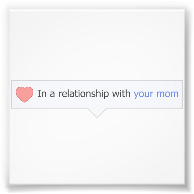 Foto Em Uma Relação Com Sua Mãe (Frente)