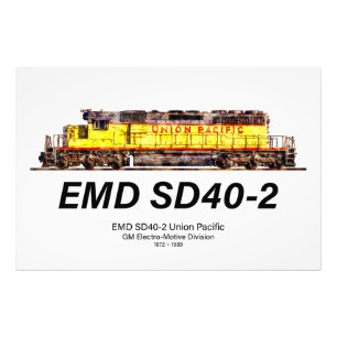 Foto EMD SD40-2 Locomotiva Diesel. União do Pacífico