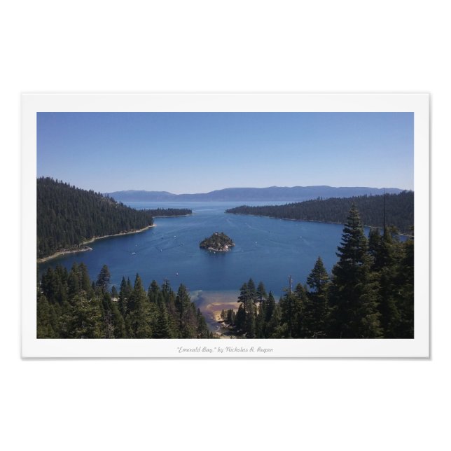 Foto "Emerald Bay", lago Tahoe (Frente)