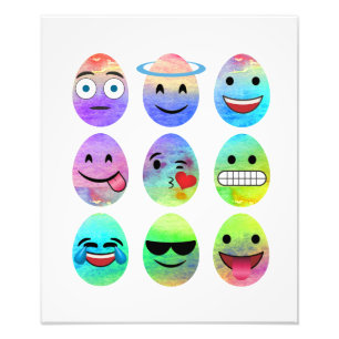 Foto Emojis engraçado, ovos de Emoji da páscoa, ovo d