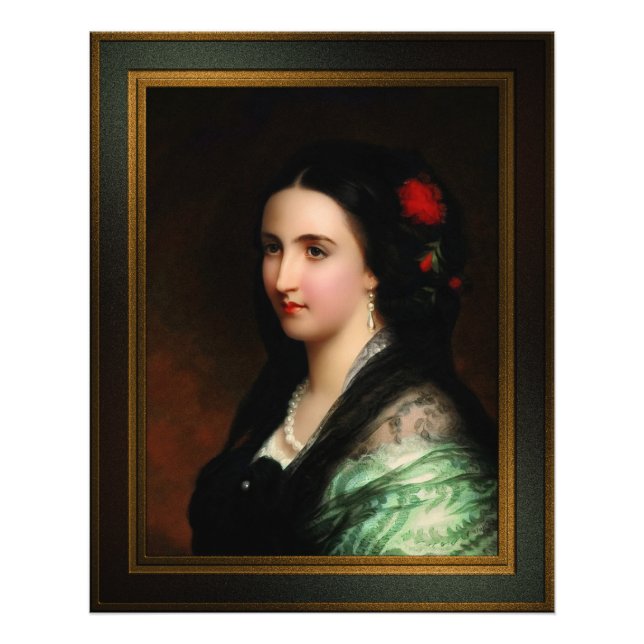 Foto Empress Carlota do México por Hermann Winterhalter (Frente)