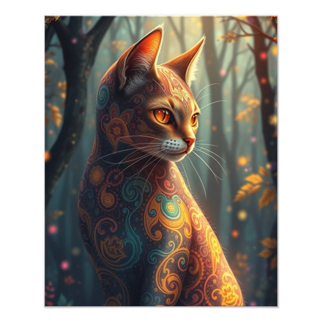 Foto Encantando Gato Fantástico (Frente)