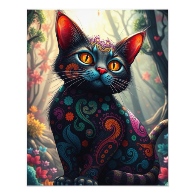 Foto Encantando Gato Fantástico (Frente)