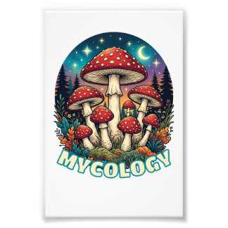 Foto Enchanted Forest Mushroom Art