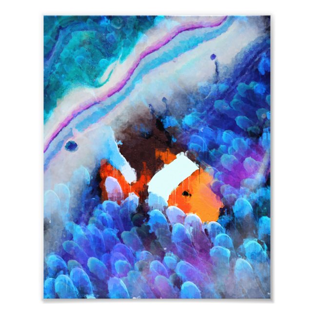 Foto Encontrar Nemo - Abstrato de arte submarina (Frente)