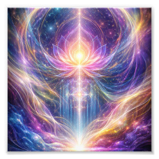 Foto Energia do Lótus Celestial – Abstrato Nova Era