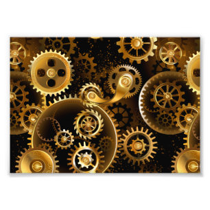 Foto Engrenagens de latão Steampunk perfeitas