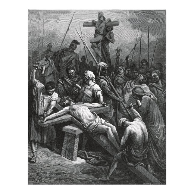 Foto Engrenando Jesus Crucifixion 1866 por Gustave Dore (Frente)