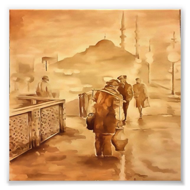 Foto Entrega De Iogurte Em Istambul, Pintura Histórica (Frente)